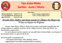 28 août 2022 : 1er Rallye questions du FAM.